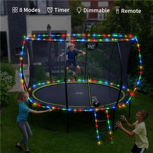 Battery Rope Lights Outdoor 200 LED Waterproof String Lights with Remote - Picture 4 of 7
